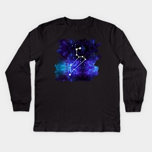 Leo Galaxy Kids Long Sleeve T-Shirt